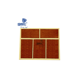 Set 5 adesivi quadrati in feltro 28x44mm Brown GSC 003802773 en oferta