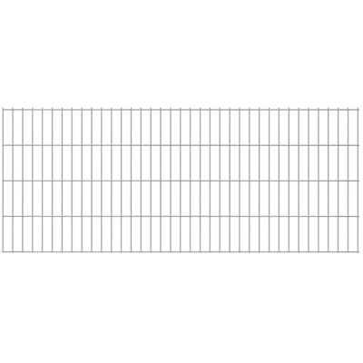 2D Pannelli di Recinzione 2,008x0,83 m 4 m (Totale) Argento - Argento - Youthup