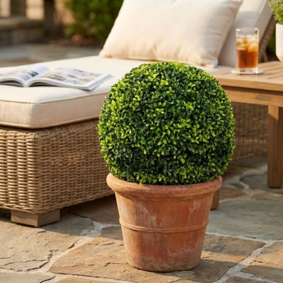Sfera Sintetica - Bosso Diametro 48 Cm Per Interno Esterno Giardino, Portico, Ristorante, Gelateria Bar Hotel Albergo Piscina