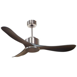 Ventilatore Da Soffitto, Super Destratificatore, + Termostato, modulo Dc3, 132cm, Cromo / nero, Iper-silenzioso, Klassfan en oferta