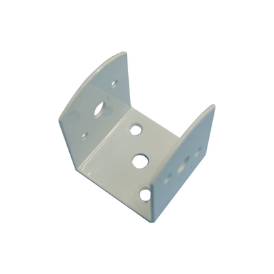 Minutex - 4 Pezzi Staffa Montaggio Per Travi '837-B' 120X120Mm Acciaio Bianco