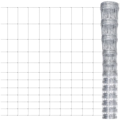 Recinzione da Giardino in Acciaio Zincato 50 m 150 cm - Argento - Youthup