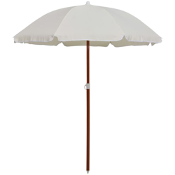 Ombrellone con Palo in Acciaio 180 cm Sabbia - Beige - Vidaxl características
