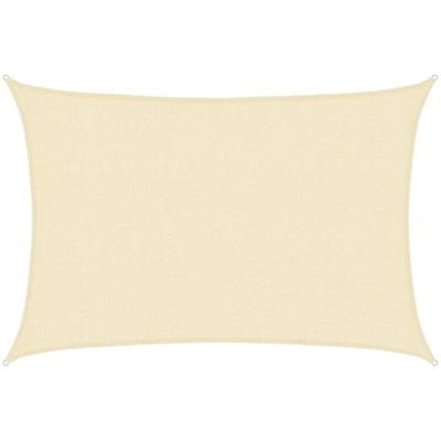 Vela Parasole 160 g/m² Crema 2,5x4 m in HDPE - crema - Vidaxl