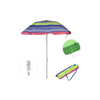 Ombrellone da Spiaggia 160 cm Pieghevole Richiudibile con picchetto Papillon