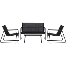 Set da Giardino con Divano 2 Poltrone Tavolino ENVY 47854 precio