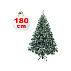 Albero Di Natale Sintetico 180 Cm Innevato Decorazione Per Casa Scuola Ufficio en oferta