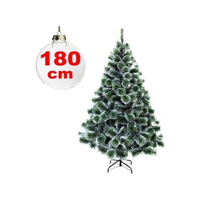 Albero Di Natale Sintetico 180 Cm Innevato Decorazione Per Casa Scuola Ufficio