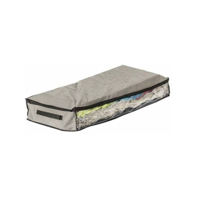 Tradeshop - CONTENITORE SALVASPAZIO SOTTOLETTO TESSUTO CAMBI STAGIONE COPERTE VESTITI 80X45CM