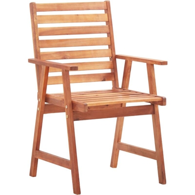 Sedie da Pranzo per Esterni in Legno Massello di Acacia vari pezzi modelli : 4 pz