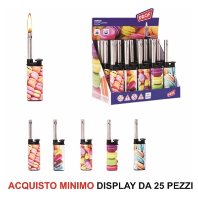 Bighouse It - ACCENDIGAS A FIAMMA CANNA CORTA SET 25 PZ. MACARON