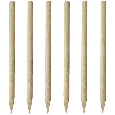 Asupermall - Paletti di Recinzione per Prato 6 pz in Legno 170 cm