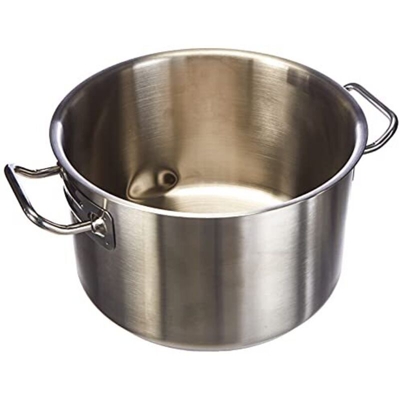 Casseruola Alta con 2 Manici Acciaio Inossidabile Argento 6,7Lt - Agnelli