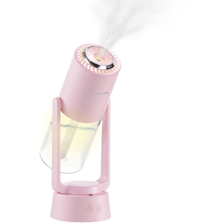 Mini umidificatore a rotazione automatica con luce notturna colorata 200 ml Piccoli umidificatori Umidificatore spray 3 in 1 Purificatore d'aria características