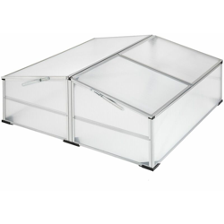 Tectake - Semenzaio - 102 x 102 x 41 / 31 cm - trasparente precio