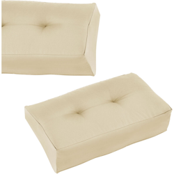 1x cuscino angolare per divano palette euro [beige] cuscino per palette per fuori e dentro precio