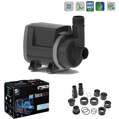 Sicce pompa syncra advanced silent 9.0 9500 litri/h cavo da 3 metri classe a acquari laghetti e fontane