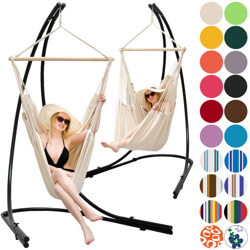 Amanka - Supporto Amaca con XXL Sedia Sospesa 360° Poltrona Dondolo Giardino Viola precio