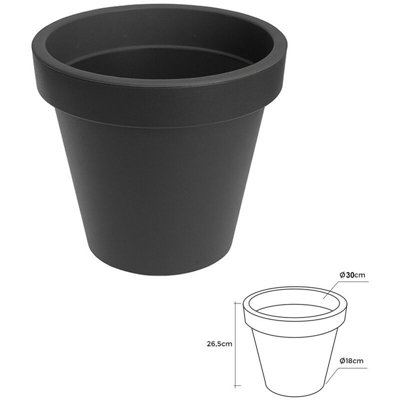 Pentola per iniezione antracite ø 30cm