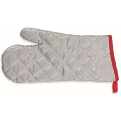 Galileo - GUANTO BARBECUE TERMORESISTENTE IN ALLUMINIO E COTONE SILVER 36.5CM en oferta