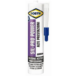 Tradeshop - SILICONE ACETICO UNIVERSALE COLORE AVORIO CARTUCCIA DA 300ML MULTIUSO PROF precio