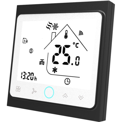 Aria condizionata termostato fornito senza batteria BAC-002ALW Colore: scuro, esterno bianco