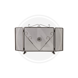 Schermi parascintille in ferro battuto cuore fiorentino cm 100x50h caminetto características