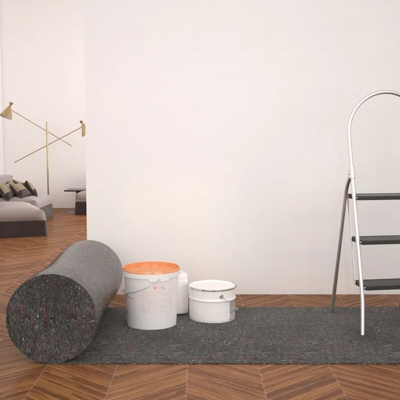 Telo Protettivo per Pittori Antiscivolo 2 pz 50m 180g/m2 Grigio - Grigio - Youthup