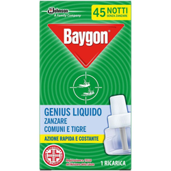 Baygon Genius Liquido Ricarica Antizanzare 27 Ml características