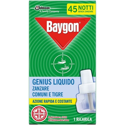 Baygon Genius Liquido Ricarica Antizanzare 27 Ml