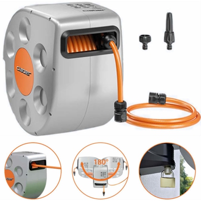 Avvolgitubo automatico rotoroll evolution claber metri 20 completo di accessori