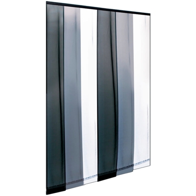 Zanzariera Tenda Strisce modello Ecco Strip 140 x 250 cm Colore Righe Nero-Grigio-Bianco