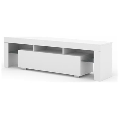Mobiletto Tv Emu 162 Cm Con Ripiani (bianco Senza Led)