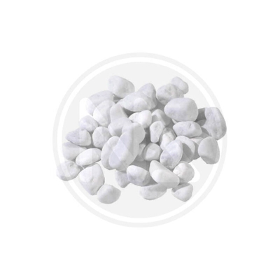 EAC - CIOTTOLI PIETRE IN MARMO BIANCO di CARRARA 7/15 mm Sacco da 25 Kg per Vasi