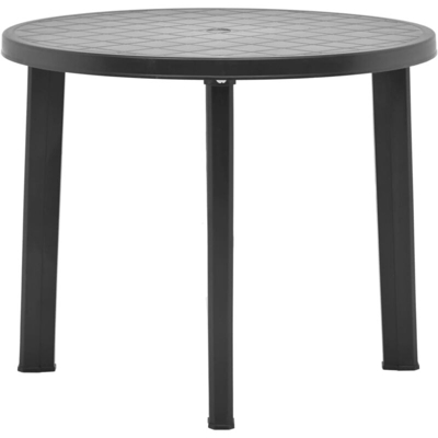 Tavolo da Giardino Antracite 89 cm in Plastica