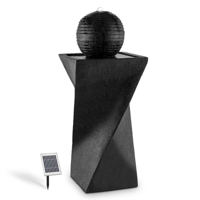 Fontana a sfera solare 200 l / ora LED basalto