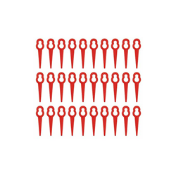 100 pezzi lama di plastica per rasaerba a batteria lama di ricambio (rosso) precio