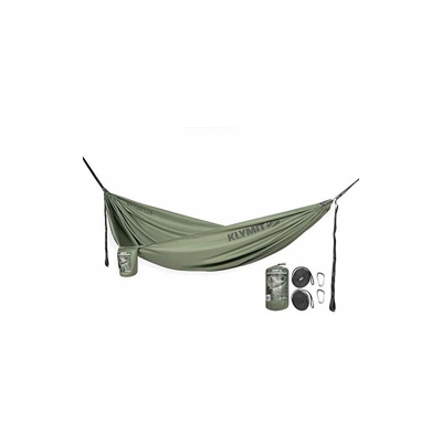 Klymit - Amaca unisex con traversa, colore verde olio, taglia unica