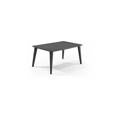 Keter Tavolo da Giardino Lima Lungo 160 Cm, Tavolo da Esterno Adatto Per 6 Persone, Bianco