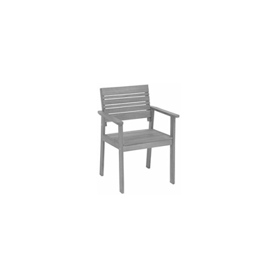 greemotion Sedia da giardino modello âMauiâ, sedia poltrona in legno di acacia, sedia legno giardino terrazzo, ca. 58 x 83 x 56 cm