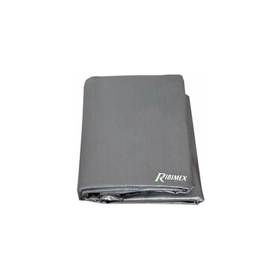 Ribimex PRH091250X150G Copertura di Protezione mobili Rettangolare Argentata 250x150x80 cm h, Grigio, 250 x 150 x 80 cm