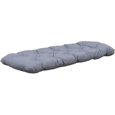 Ambientehome Made in Europe Cuscino per mobili da Giardino, Grigio Chiaro, 120 x 50 x 8 cm
