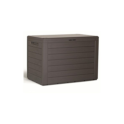 Prosperplast Woodebox da Giardino, 190 Litri, in plastica, Colore: ocra, 78 x 43,3 x 55 cm, Ocre Scuro, Pequeño características