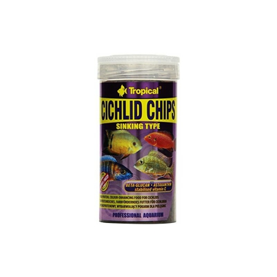 Aquatic Paradise Cichlid Chips 250Â ml/130G High-Protein, Colour-Enhancing Alimentare per Malawi Mbuna Tnganyika