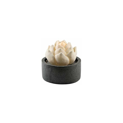 AM-Design Fontana, Pietra arenaria, Grigio, Bianco, 28,3x28,3x27,3 cm