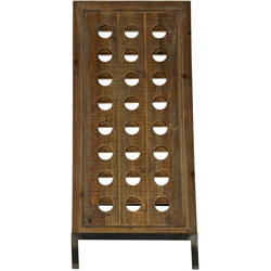 Portabottiglie DKD Home Decor Marrone Legno Metallo (43 x 50 x 90 cm) precio