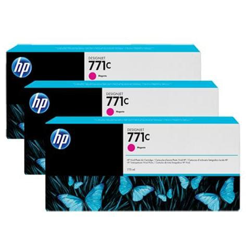 B6Y33a Cartuccia Ink Originale 771C Magenta per HP DesignJet Z6200 Z6600 Z6800 Confezione 3 pezzi en oferta