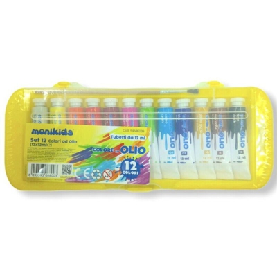 Colori A Olio 12 Pezzi 12Ml 54Nik039