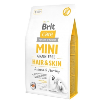 Brit Care Grain Free Hair e Skin  Mini Salmone e Aringa: 2 Kg