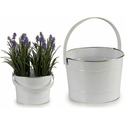 Secchio Bianco Metallo (25 x 17 x 27 cm) precio